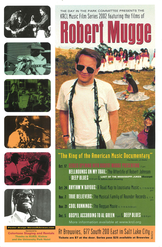 KRCL Music Film Series 2002 featuring the films of Robert Mugge