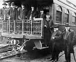 Adolphus Busch and Train Car