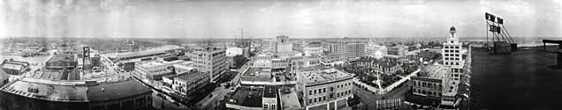 Pan looking north at downtown from Bay View 1924